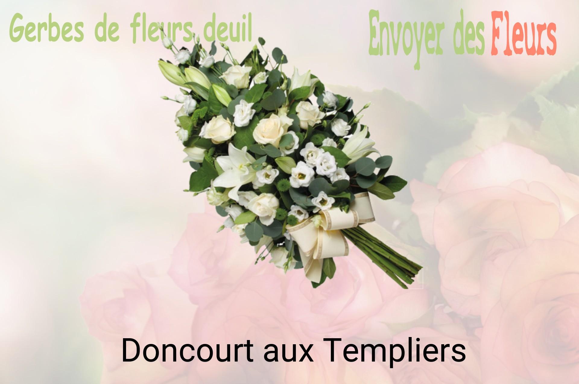 Gerbe de fleurs de deuil livrée à Doncourt-aux-Templiers